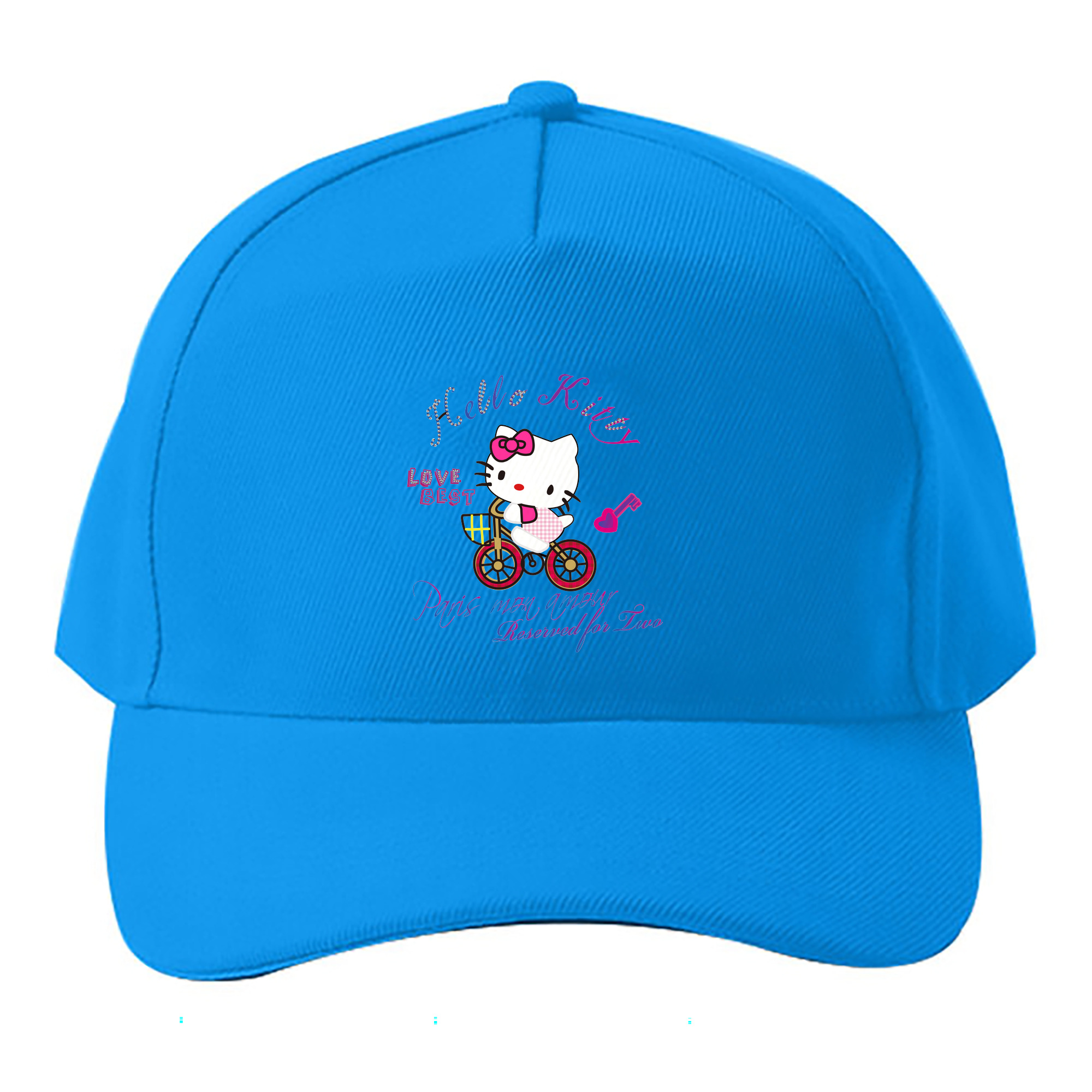 （画像用） Hello Kitty ハローキティ ベースボールキャップ 綿100％ 男女兼用 帽子 スポーツ